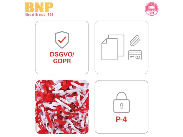 Máy Hủy Giấy HSM Pure 120 Strip Cut Shredder - Hình 6