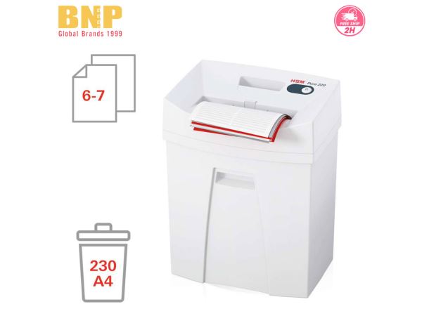 Máy Hủy Giấy HSM Pure 220 Strip Cut Shredder - Hình 3