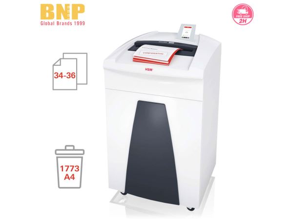 Máy Hủy Giấy HSM Securio P40i Level P-4 Cross Cut Shredder - Hình 3